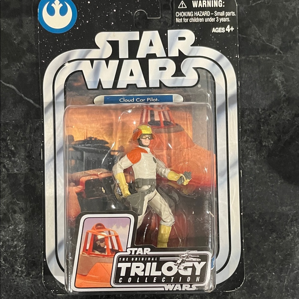 Star Wars Trilogy Collection Cloud Car Pilot Figure - Orange and White